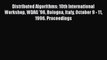 Read Distributed Algorithms: 10th International Workshop WDAG '96 Bologna Italy October 9 -