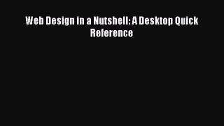 Read Web Design in a Nutshell: A Desktop Quick Reference Ebook Free