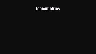 Read Econometrics Ebook Free