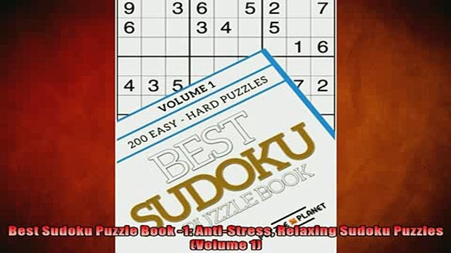 READ book Best Sudoku Puzzle Book 1 AntiStress Relaxing Sudoku Puzzles Volume 1 BOOK ONLINE