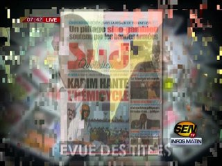 Revue de presse de Ahmed Aïdara du 29 juin 2016