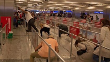 Panic and confusion inside Istanbul airport after suicide attack