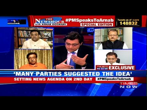 PM Modi Speaks to Arnab: Centre-State 'Simultaneous Polls' | The Newshour Debate