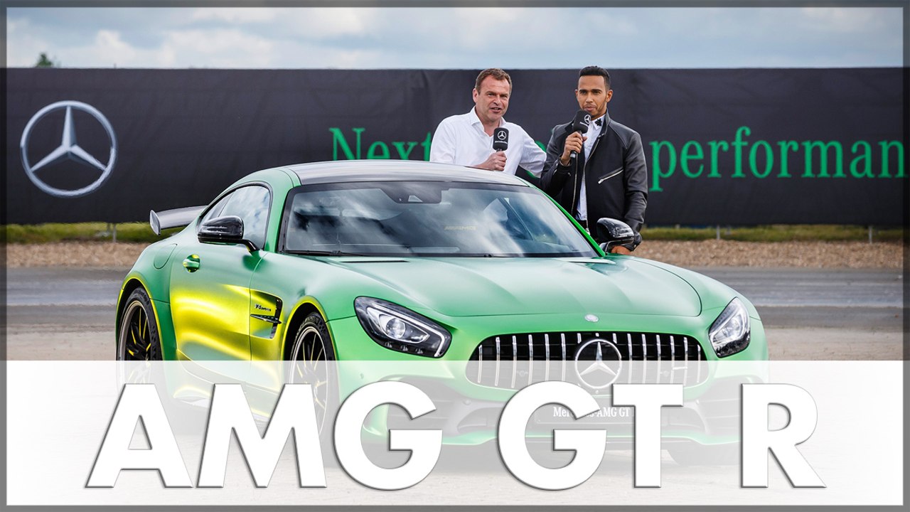 Mercedes-amg gt r feiert weltpremiere mit lewis hamilton