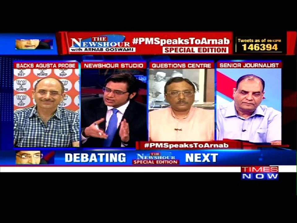PM Modi Speaks to Arnab: Agusta Getting 'Congress Support' | The Newshour Debate