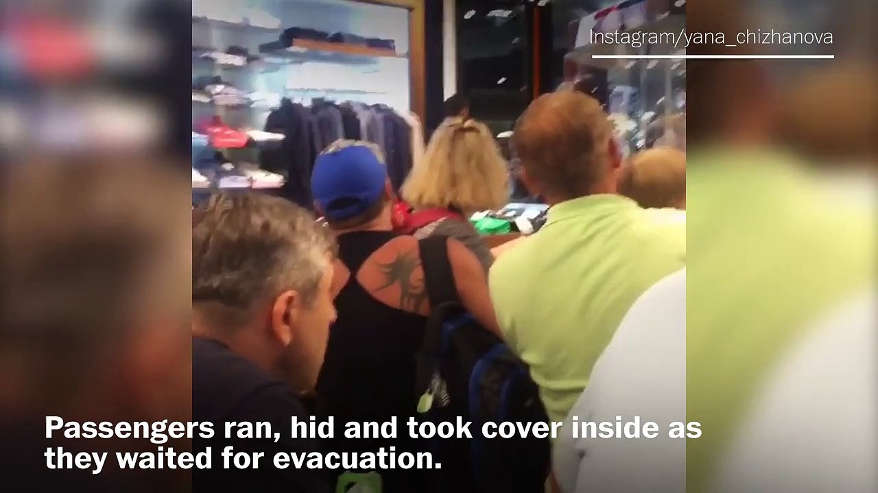 Panic and confusion inside Istanbul airport after suicide attack