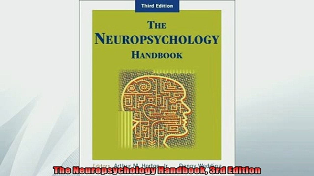EBOOK ONLINE  The Neuropsychology Handbook 3rd Edition READ ONLINE