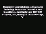 Read Advances in Computer Science and Information Technology. Networks and Communications: