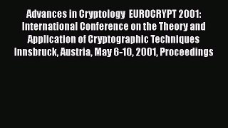 Read Advances in Cryptology  EUROCRYPT 2001: International Conference on the Theory and Application