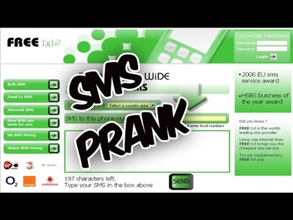 SMS Prank Scare