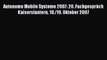 Download Autonome Mobile Systeme 2007: 20. FachgesprÃ¤ch Kaiserslautern 18./19. Oktober 2007