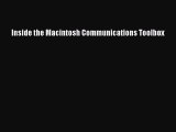 Read Inside the Macintosh Communications Toolbox Ebook Free