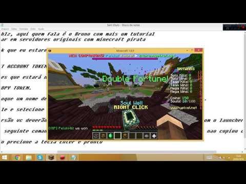 COMO ENTRAR EM SERVIDOR ORIGINAL COM MINECRAFT PIRATA NAO FUNCIONA