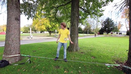Slackline-Tutorial Standing and Walking
