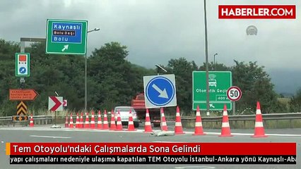 Tem Otoyolu'ndaki Çalışmalarda Sona Gelindi