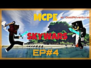 MCPE SkyWars Ep#4: W/ DoodAdventures!