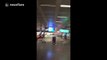 Footage from inside Istanbul's Ataturk Airport after yesterday's attack