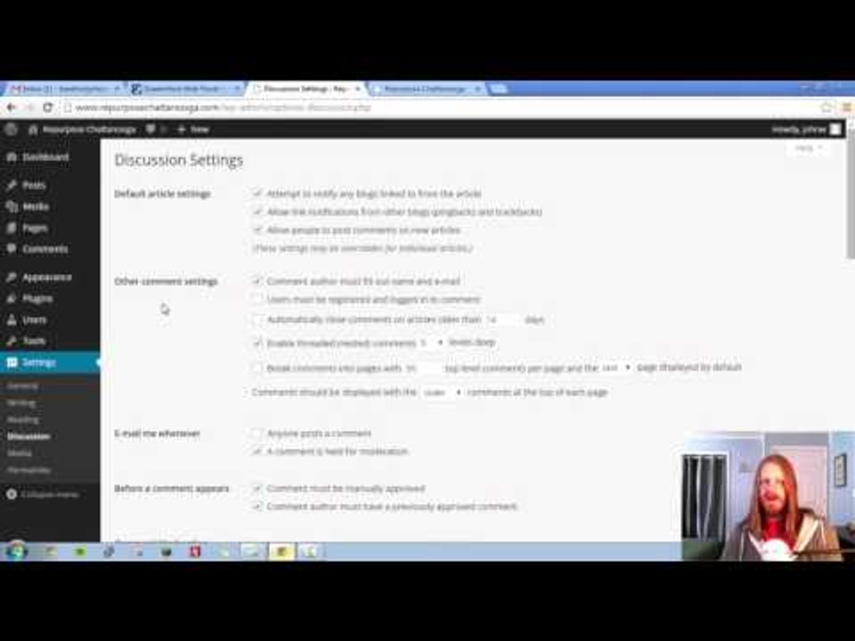 wordpress Settings part 2