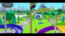 THE HULK riding his Bike with Spiderman & Disney Pixar Cars Lightning McQueen   Finger Family Song_7