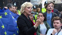 Anna Soubry gets emotional at anti-Brexit rally