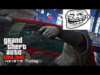 GTA V Online Funny Moments Heist part 4 trolling my friends (read description!)
