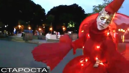 Amazing Street Theatre in Gorky Park in Moscow