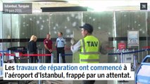 Les dégâts dans l'aéroport d'Istanbul après l'attentat