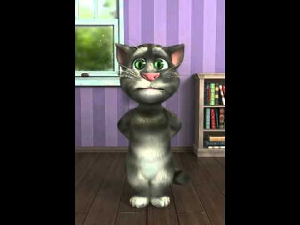 Talking Tom wishing happy new year