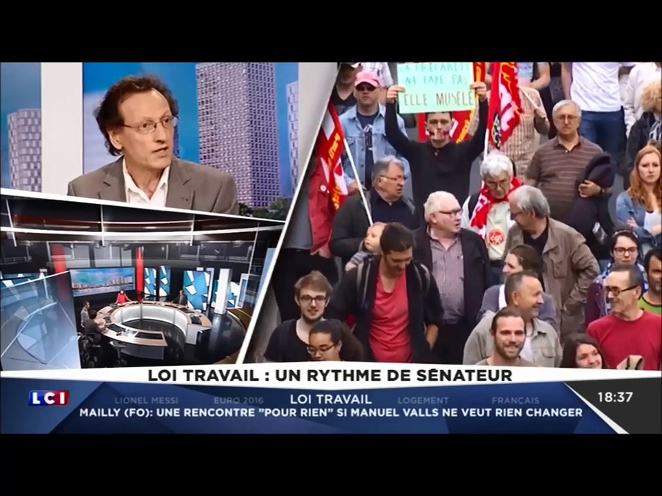 Passage média - LCI - Loi travail - primauté aux accords d'entreprise - 28 juin 2016