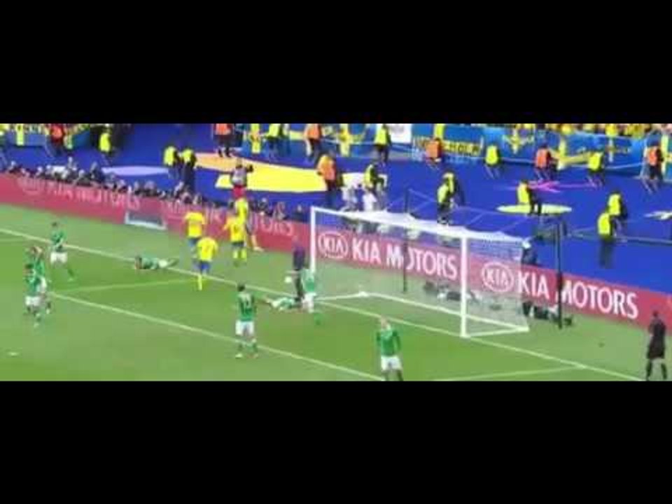 هدف التعادل لمنتخب السويد على منتخب ايرلندا 1-1