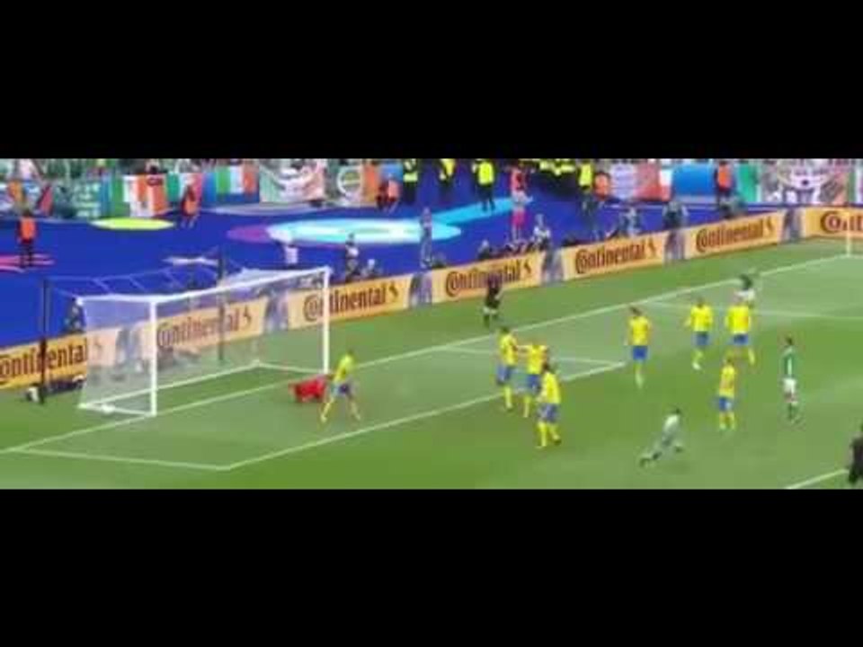 هدف ايرلندا على السويد 1-0 HD يورو 2016 تعليق إنجليزي