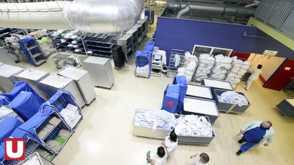 Dans les coulisses de la blanchisserie du CHU de Reims