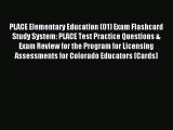 Read PLACE Elementary Education (01) Exam Flashcard Study System: PLACE Test Practice Questions