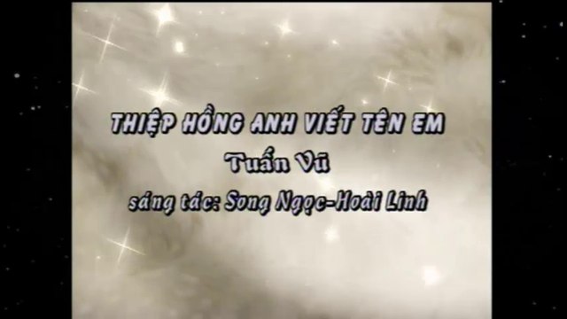 Karaoke Thiệp Hồng anh Viết Tên Em - Tuấn Vũ