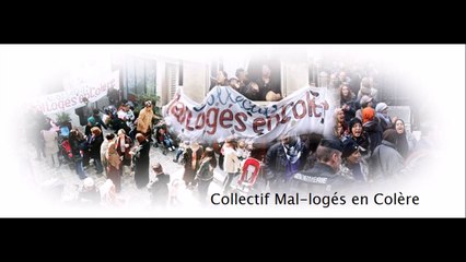 Mal-logement: manifestation dans la mairie du 9ème arrondissement