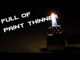 SELLING A LIGHTER FULL OF PAINT THINNER!!