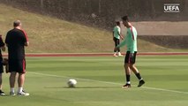 Cristiano Ronaldo shows off some skills in Portugal training session EURO 2016