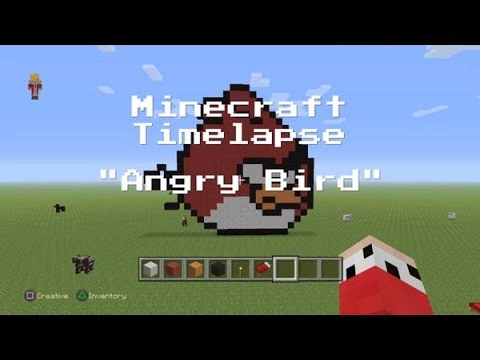 Minceraft Timelapse (PS4) "Angry Bird"