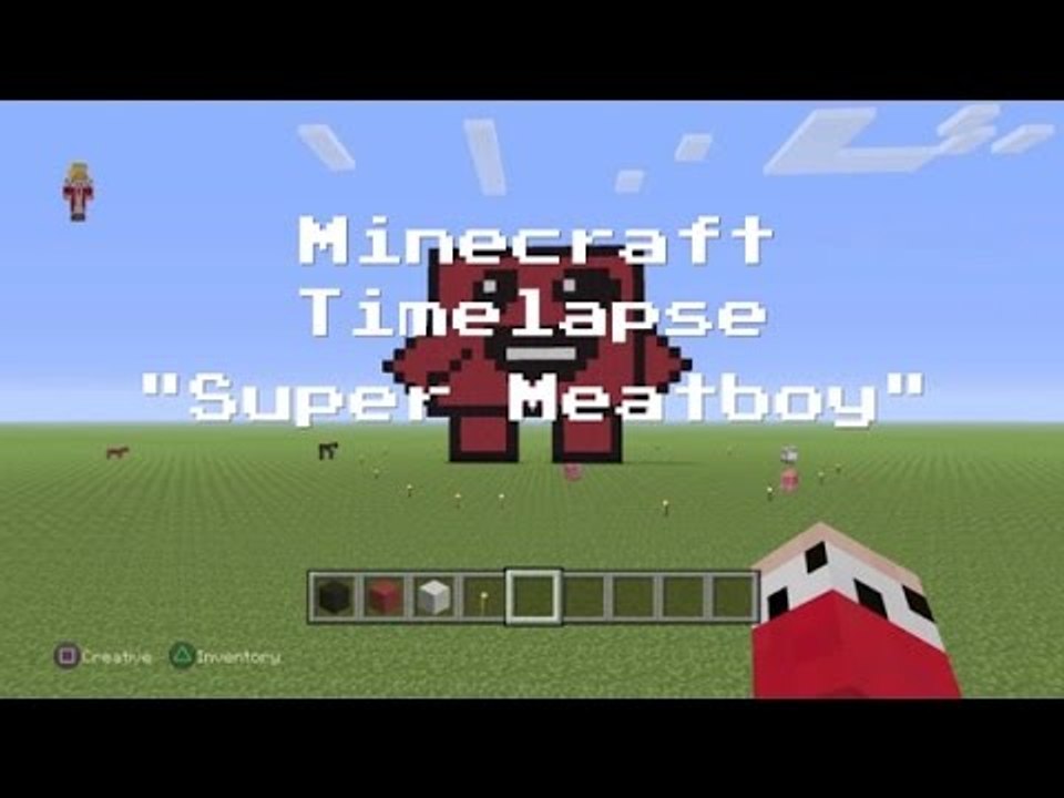 Minecraft Timelapse (PS4) "Super Meatboy"