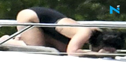 Far away! Demi Lovato's beach affair