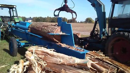 Holzspalter Liegendspalter 40 tonnen 2,5 meter 2/3 mit T157 bestückt