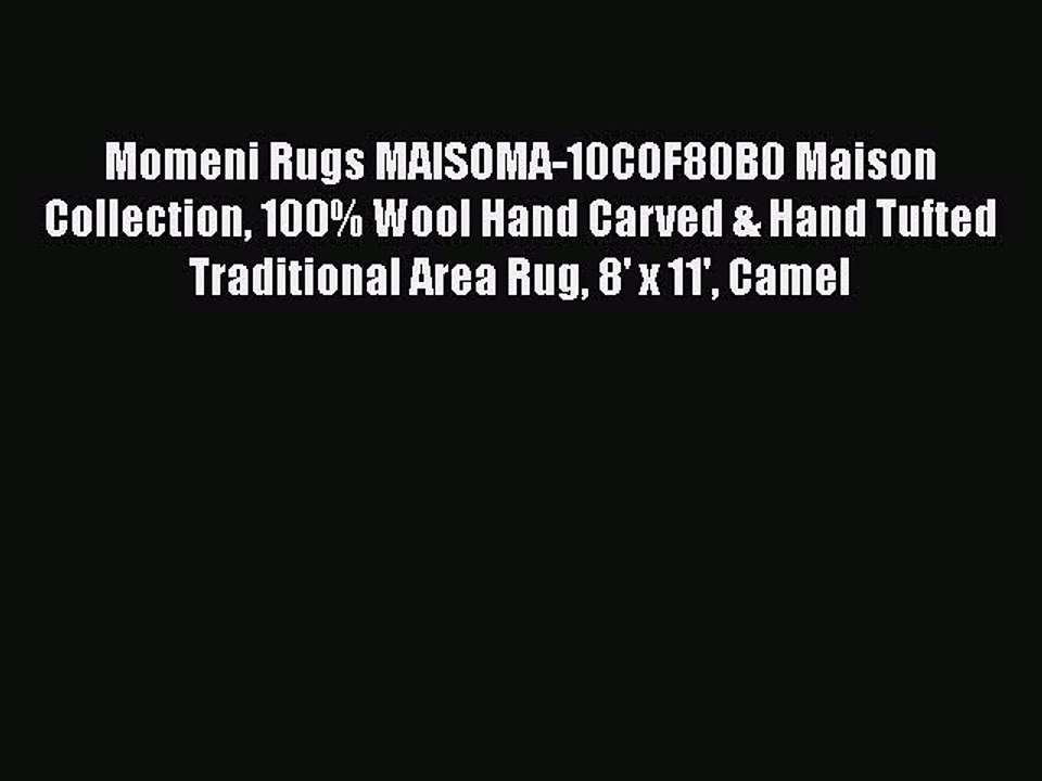 Momeni Rugs MAISOMA-10COF80B0 Maison Collection 100% Wool Hand Carved & Hand Tufted Traditional