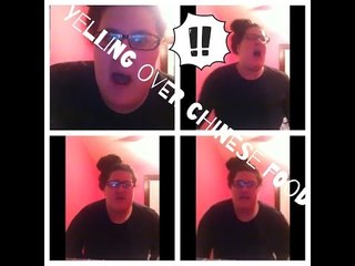 Girl complaining about food