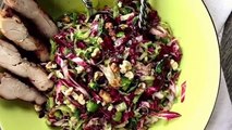 The Flexible Chef | Shaved Brussels Spouts Slaw Salad Recipe