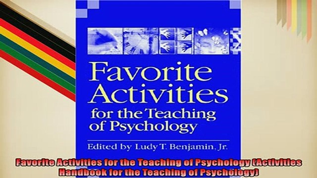 Free PDF Downlaod Favorite Activities for the Teaching of Psychology Activities Handbook for the Teaching FREE BOOOK ONLINE