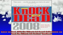 READ book  Knock em Dead 2008 The Ultimate Job Search Guide Knock em Dead The Ultimate Full Free