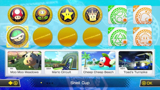[5] Mario Kart 8 Wii U HD - 50cc Shell Cup (No Commentary)