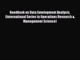 Read Handbook on Data Envelopment Analysis (International Series in Operations Research & Management