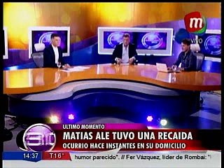 Matías Alé tuvo una recaída