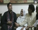 Bilawal Zardari visit and meets amjad sabri family, avoids political discussion !!!